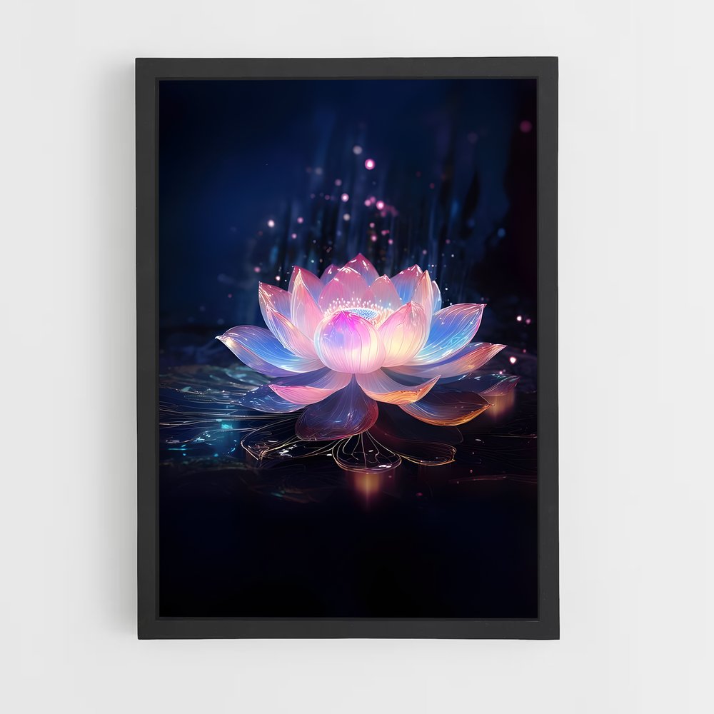 Poster Lotus Éthéré (vue 2)