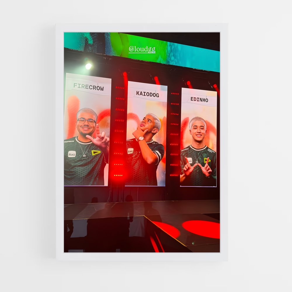 Poster World Stage – affiche Esports (vue 3)