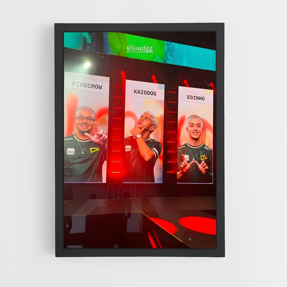 Poster World Stage – affiche Esports (vue 2)
