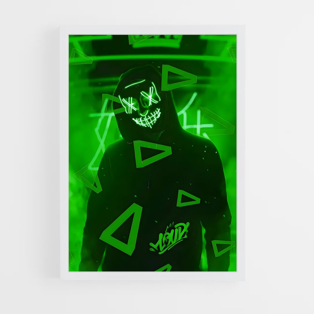 Poster Loud visage – affiche Esports (vue 3)
