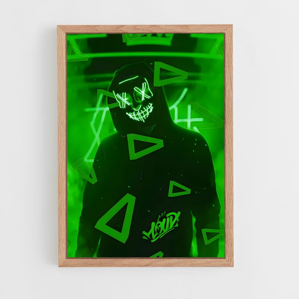 Poster Loud visage – affiche Esports (vue 4)