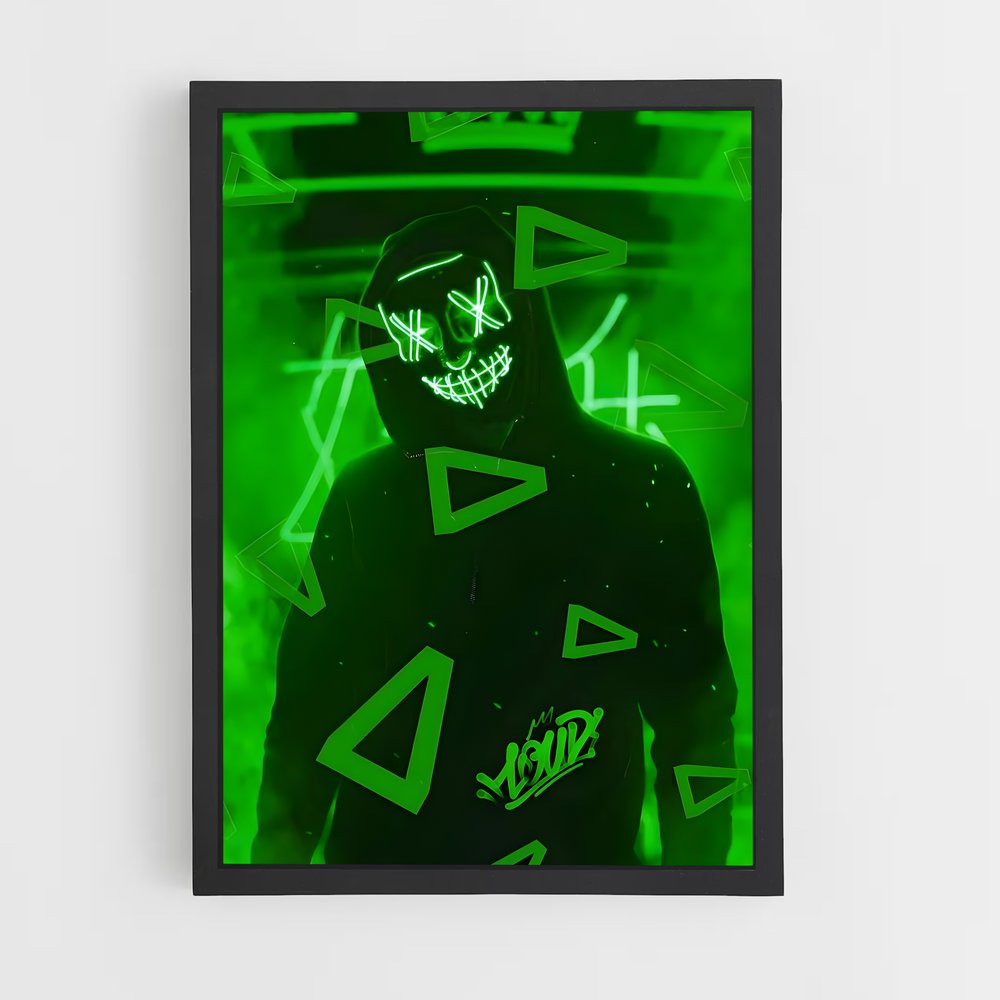 Poster Loud visage – affiche Esports (vue 2)