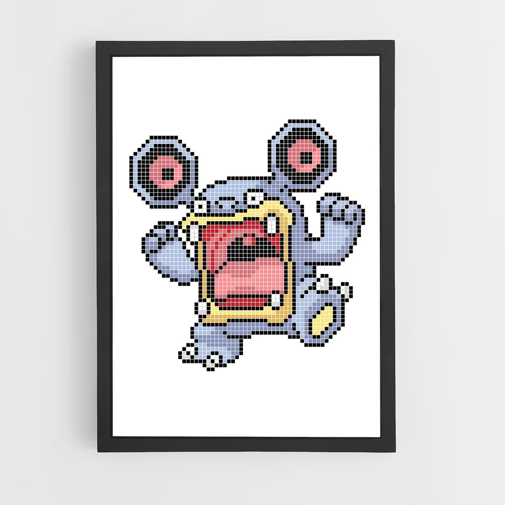 Poster Loudred espace – affiche Pokemon (vue 2)
