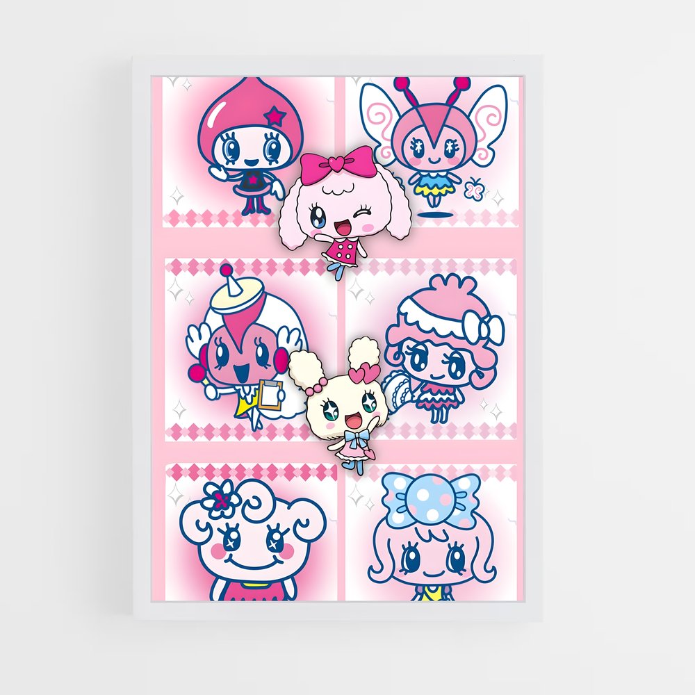 Poster Lovelitchi cartoon – affiche Tamagotchi (vue 3)