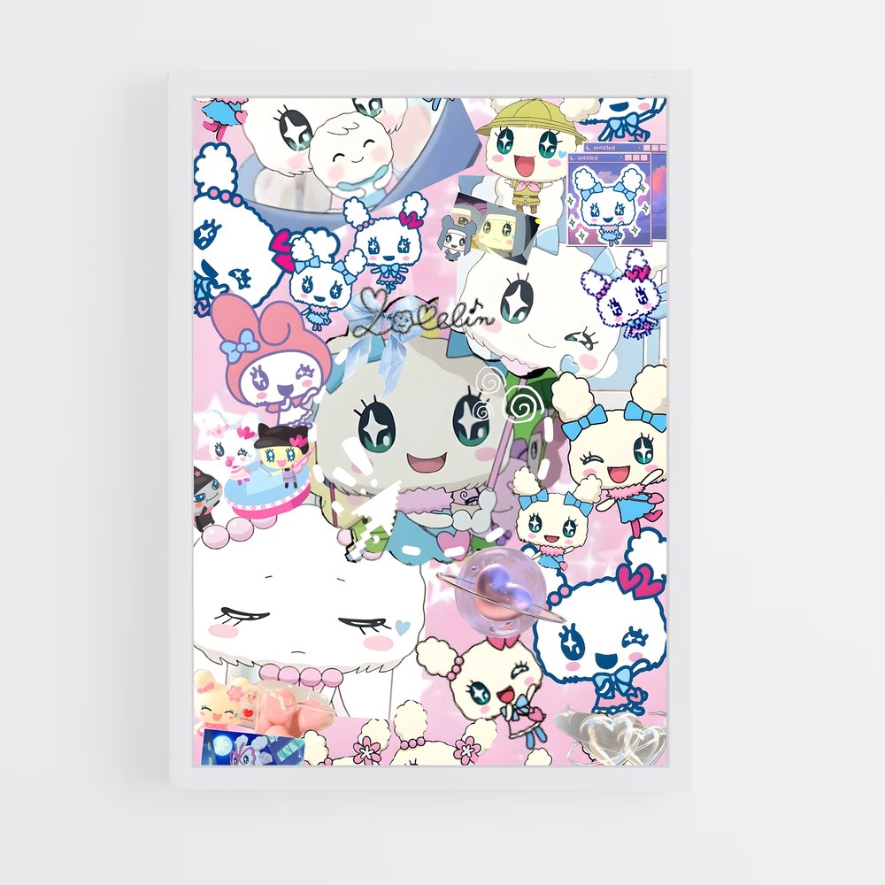 Poster Arc-en-Ciel Équestre – affiche Tamagotchi (vue 3)