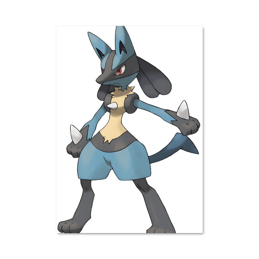 Poster Lucario : L'Esprit Combattant – affiche Pokemon