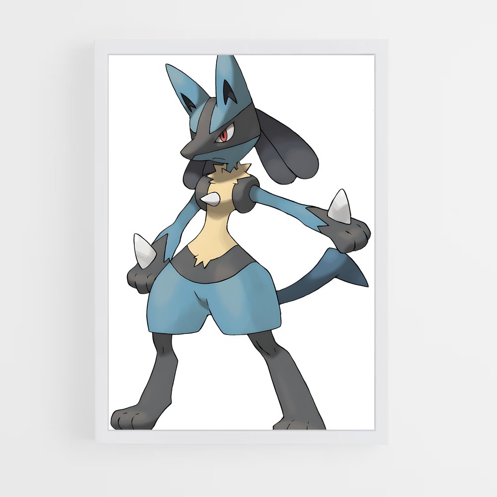 Poster Lucario : L'Esprit Combattant – affiche Pokemon (vue 3)
