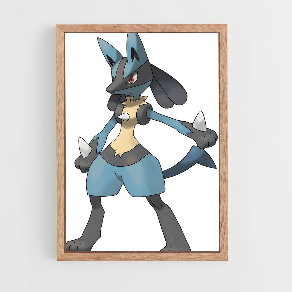 Poster Lucario : L'Esprit Combattant – affiche Pokemon (vue 4)