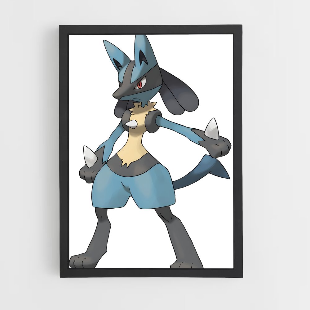 Poster Lucario : L'Esprit Combattant – affiche Pokemon (vue 2)