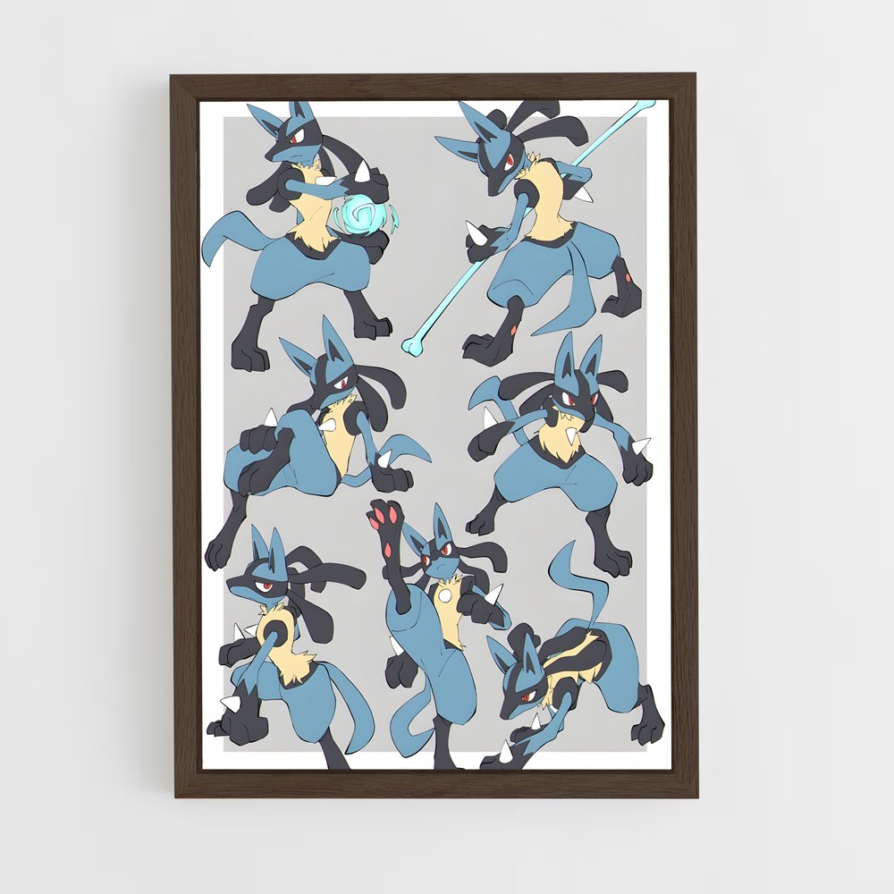 Poster Lucario et ses Amis – affiche Pokemon (vue 5)