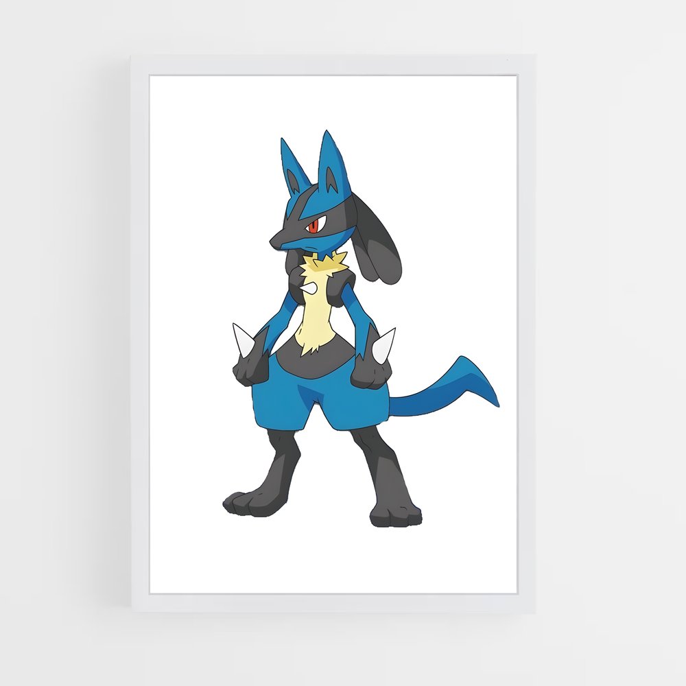 Poster Lucario Énergique – affiche Pokemon (vue 3)