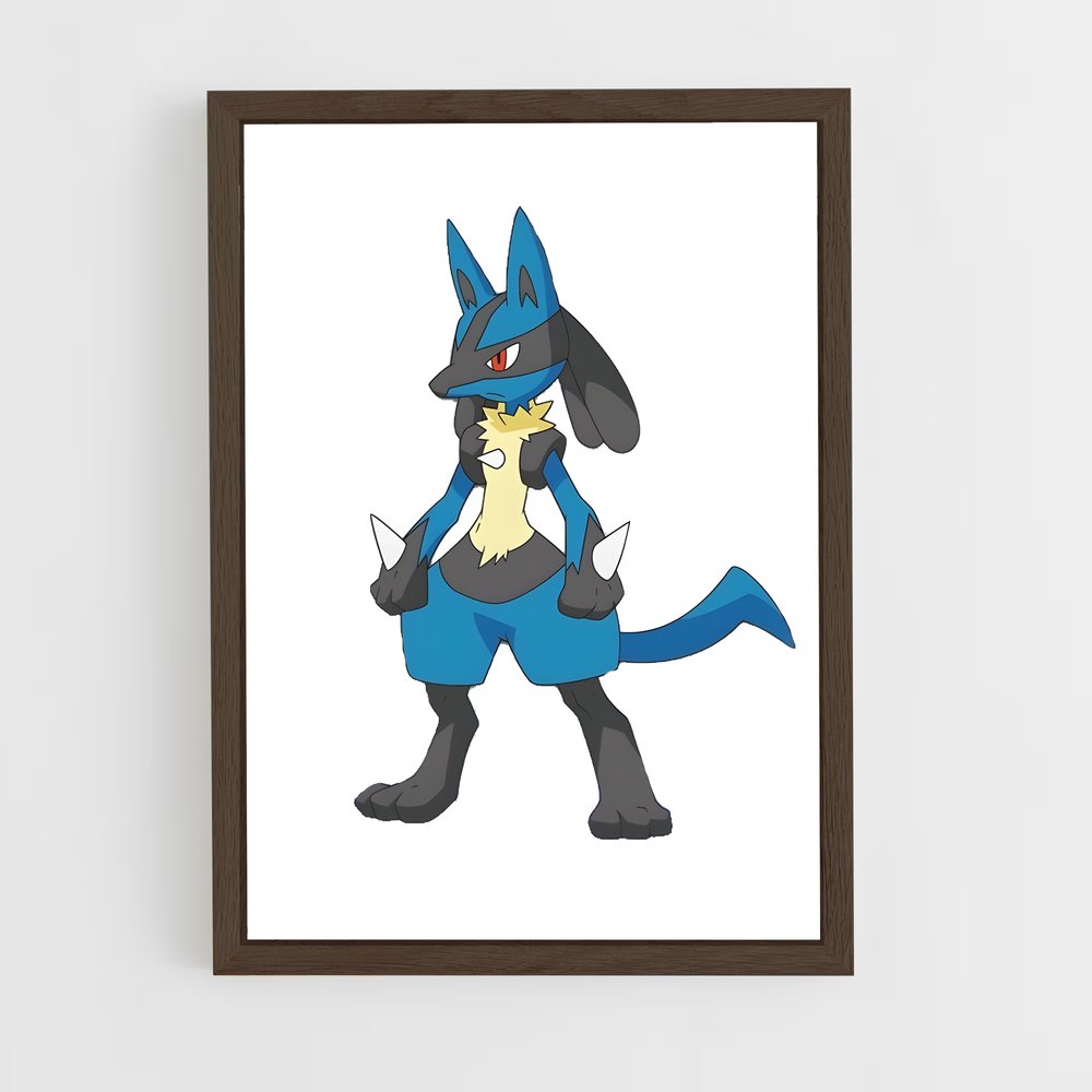 Poster Lucario Énergique – affiche Pokemon (vue 5)