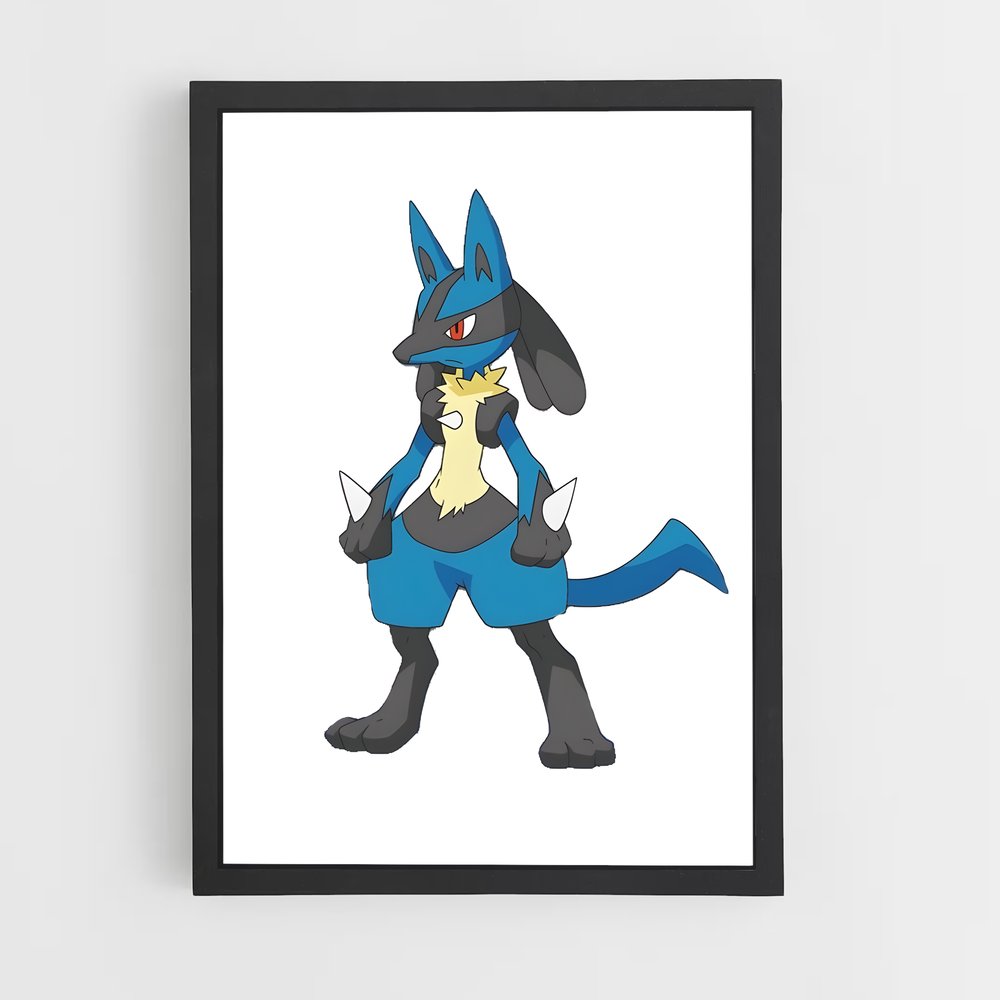 Poster Lucario Énergique – affiche Pokemon (vue 2)