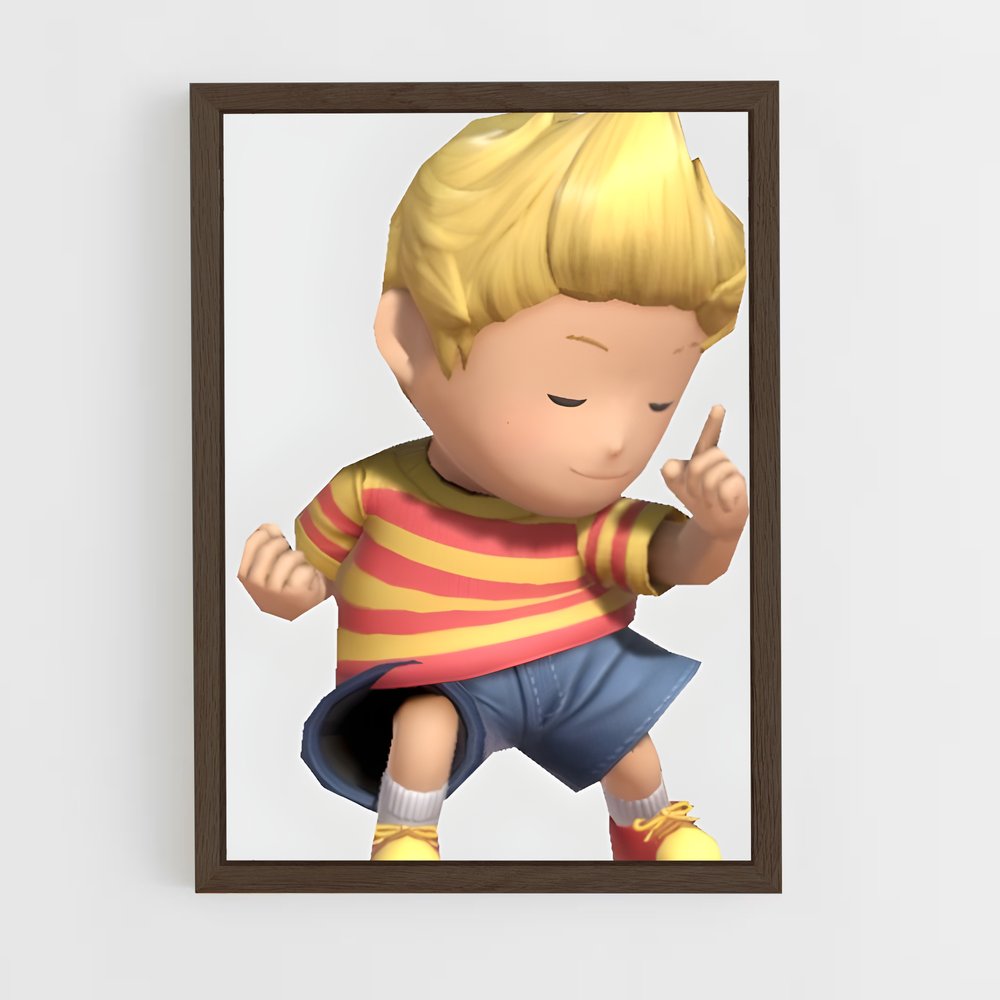 Poster Lucas le Joyeux – affiche Super Smash Bros (vue 5)