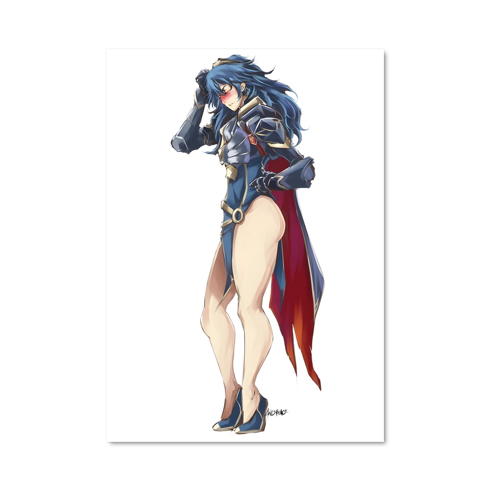 Poster Lucina Bleu – affiche Super Smash Bros