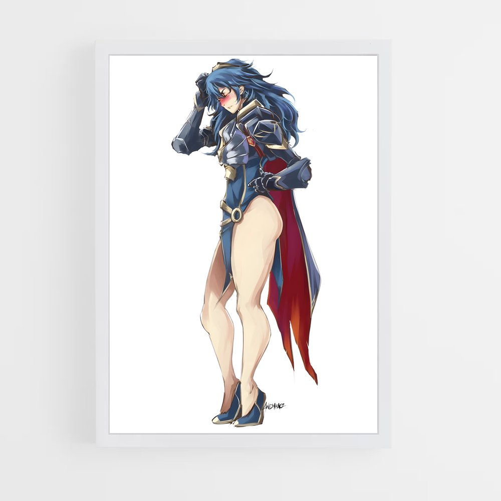 Poster Lucina Bleu – affiche Super Smash Bros (vue 3)