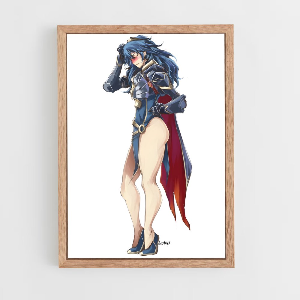 Poster Lucina Bleu – affiche Super Smash Bros (vue 4)