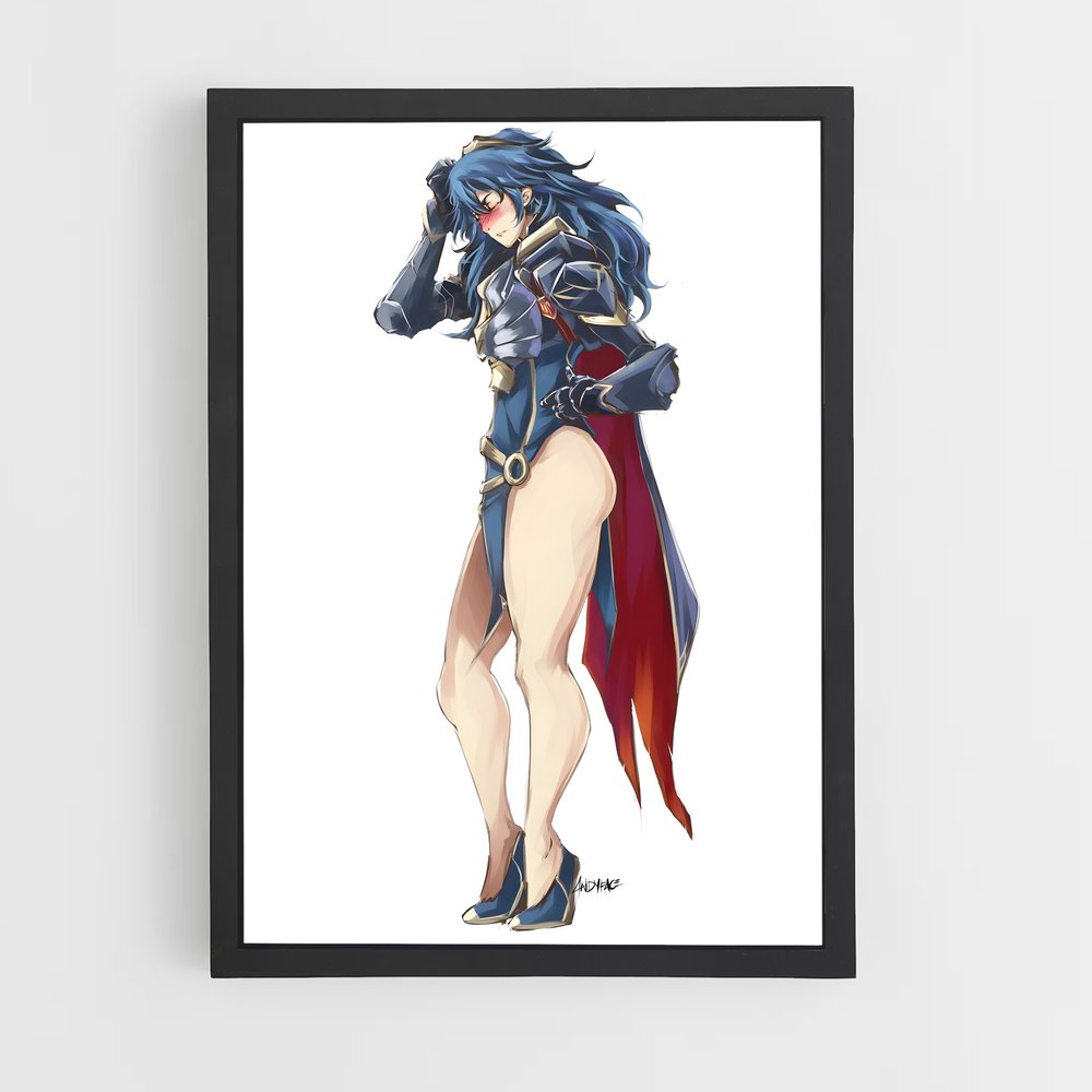 Poster Lucina Bleu – affiche Super Smash Bros (vue 2)