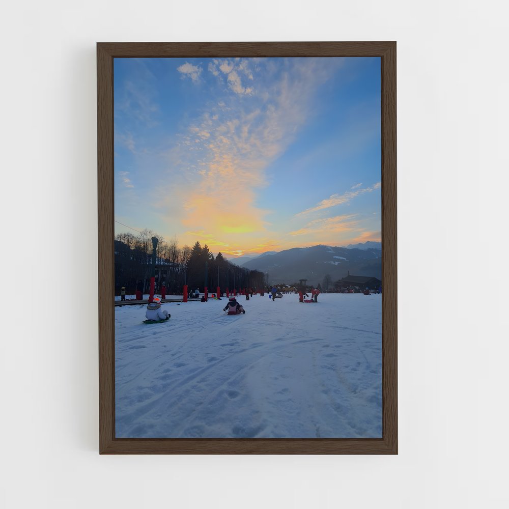Poster Plaisirs d'Hiver – affiche Luge (vue 5)