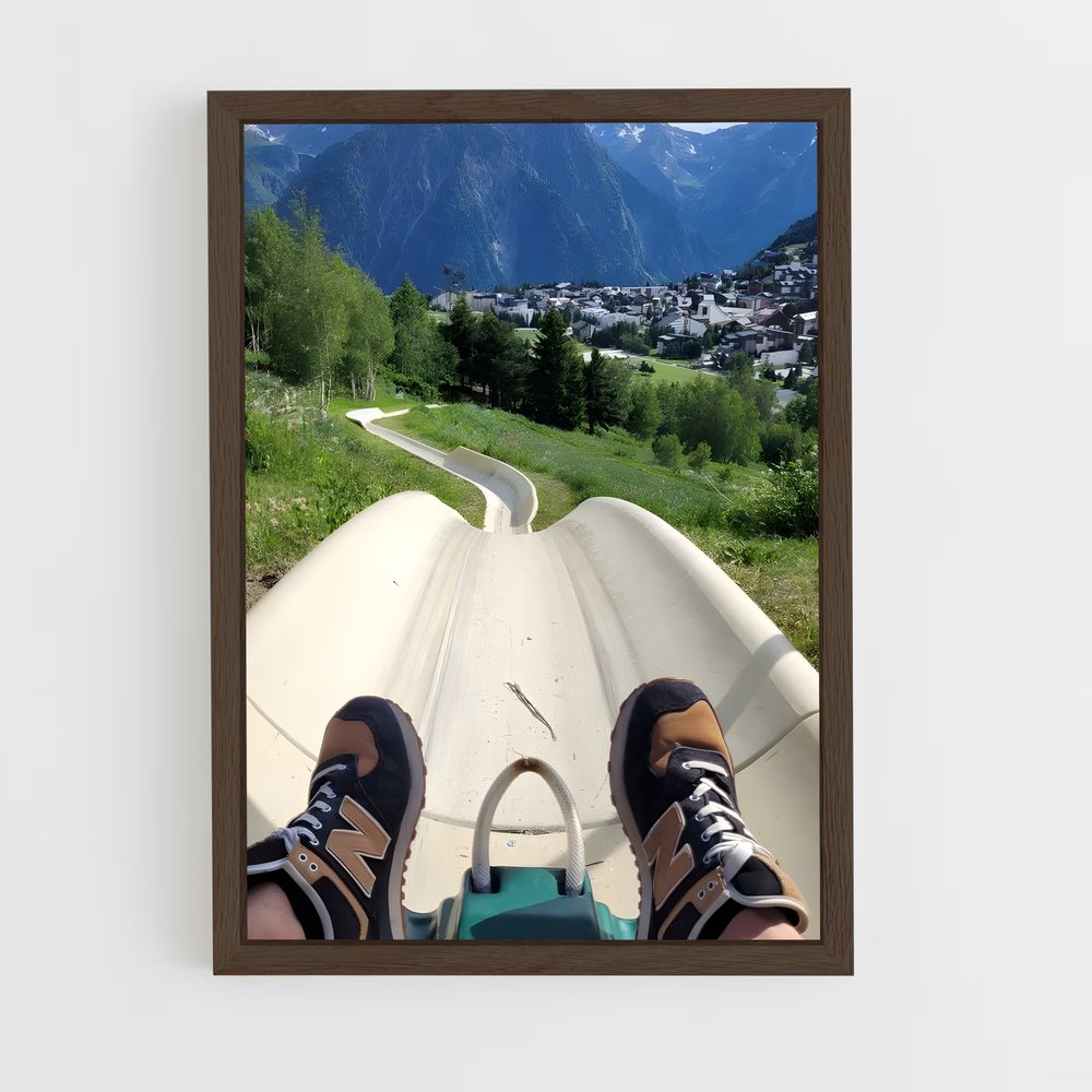 Poster Virée Alpine – affiche Luge (vue 5)