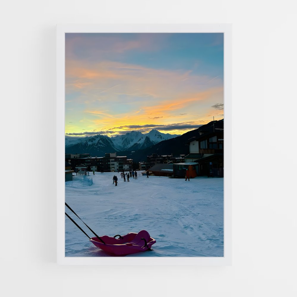 Poster Luge dans la Neige (vue 3)