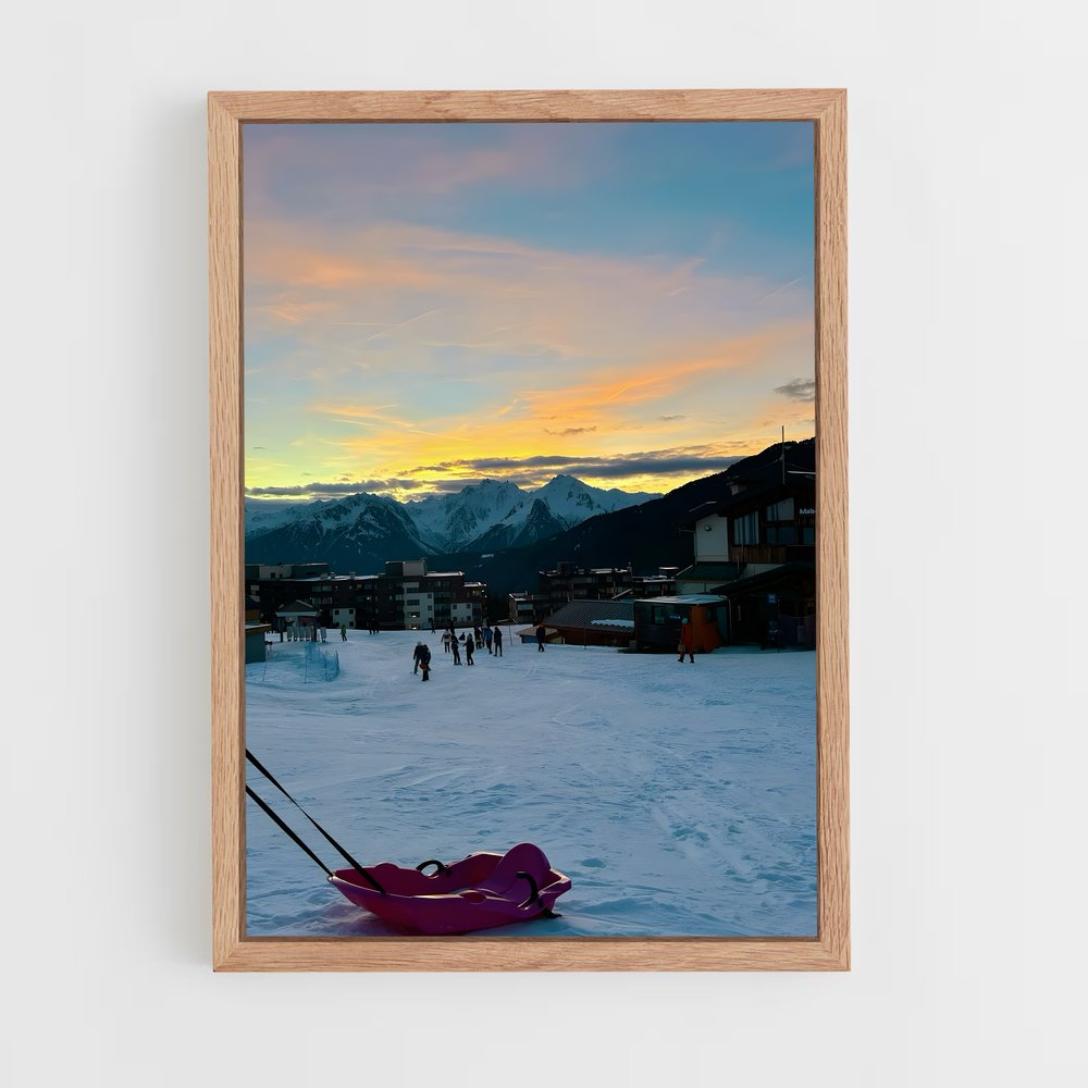 Poster Luge dans la Neige (vue 4)