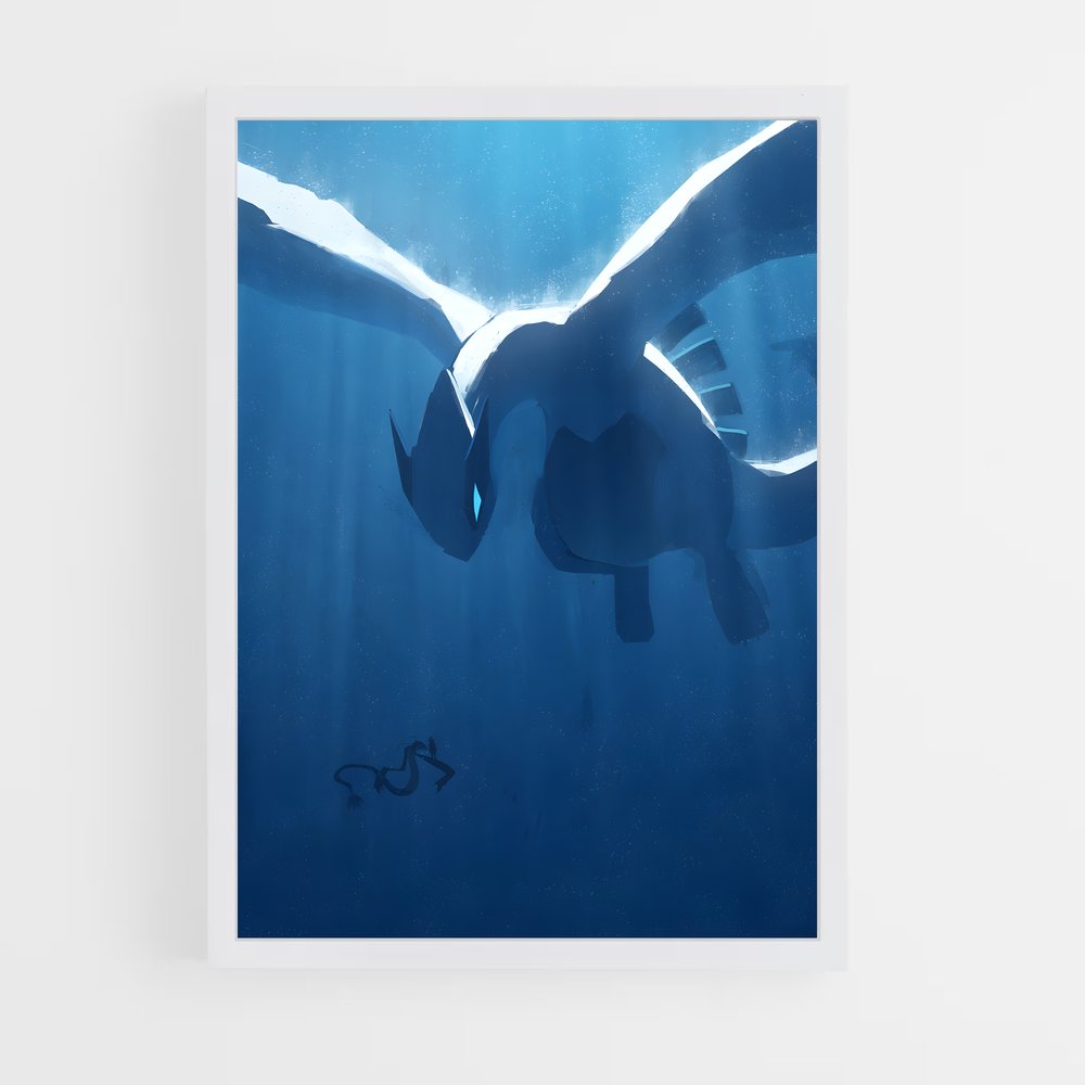 Poster L'Envol de Lugia – affiche Pokemon (vue 3)