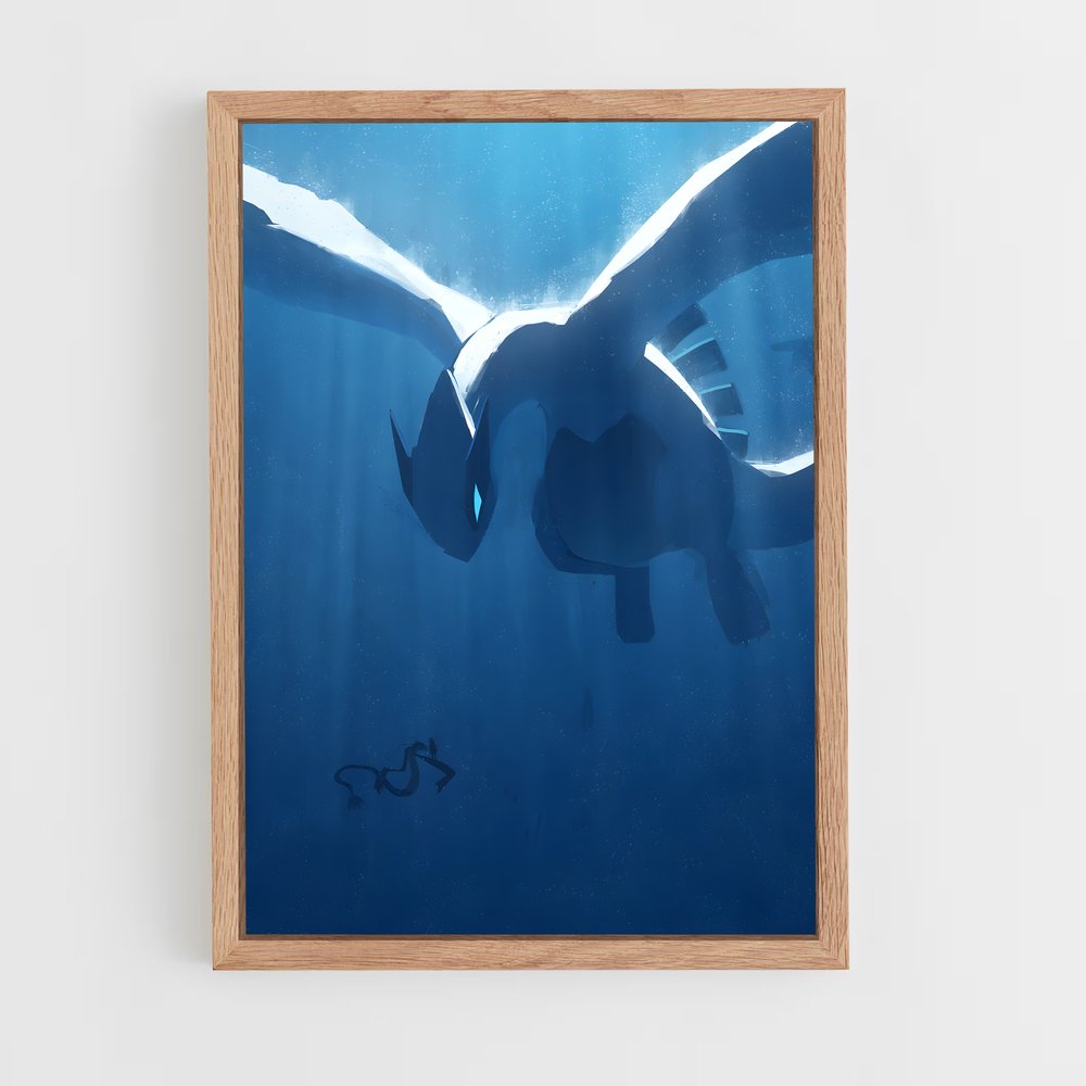 Poster L'Envol de Lugia – affiche Pokemon (vue 4)