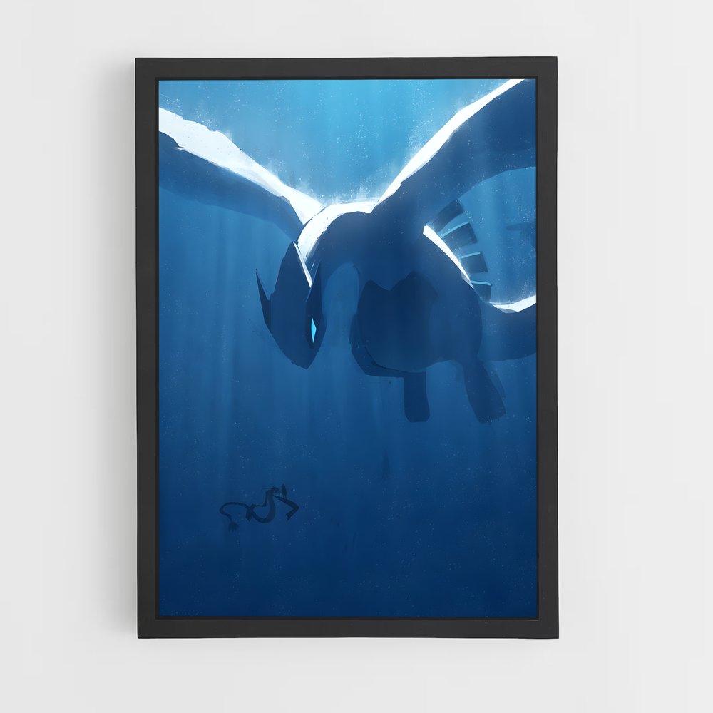 Poster L'Envol de Lugia – affiche Pokemon (vue 2)