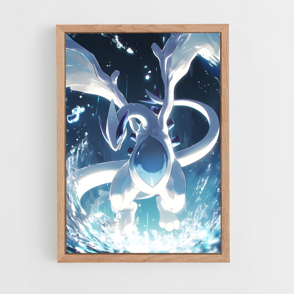 Poster Lugia sommeille – affiche Pokemon (vue 4)
