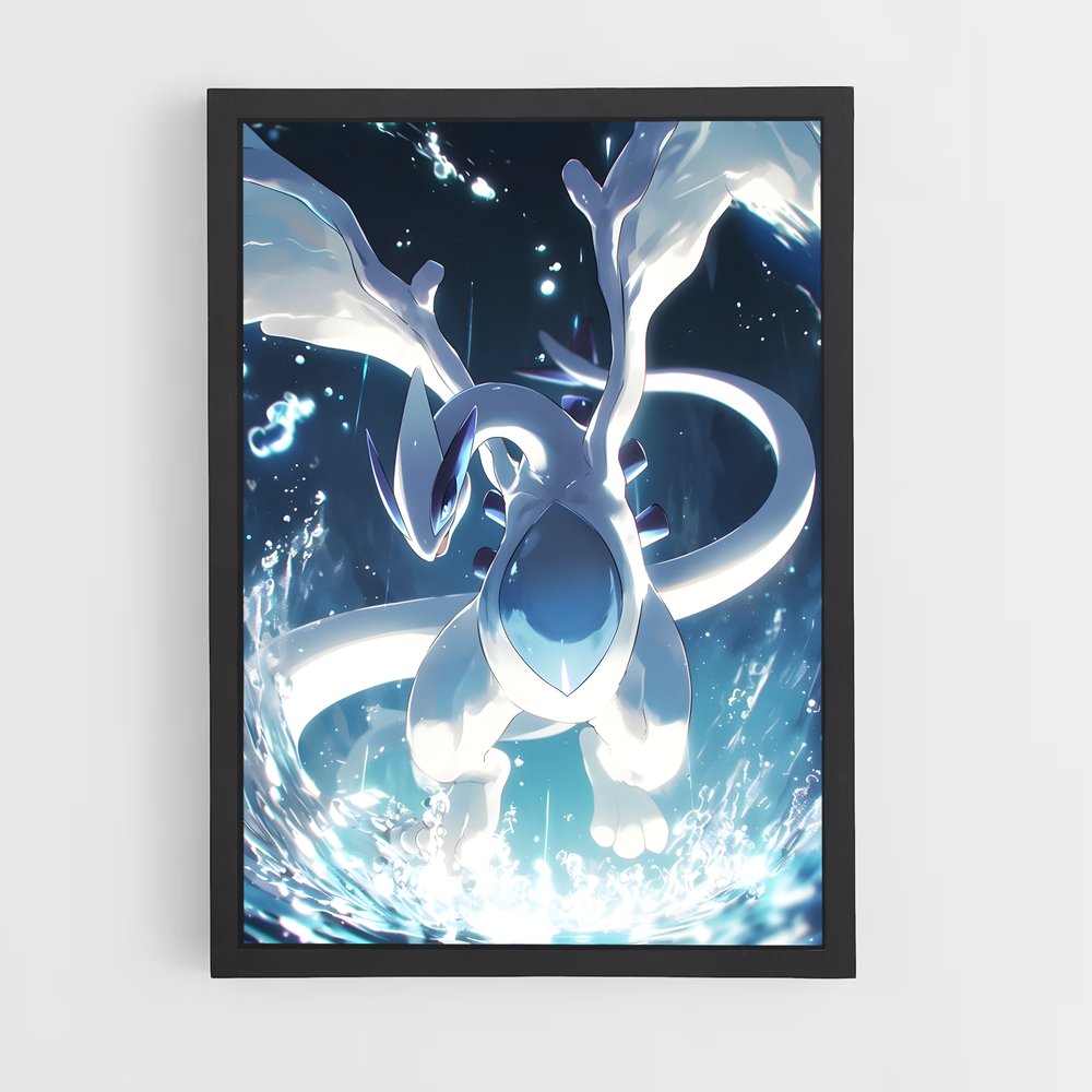 Poster Lugia sommeille – affiche Pokemon (vue 2)