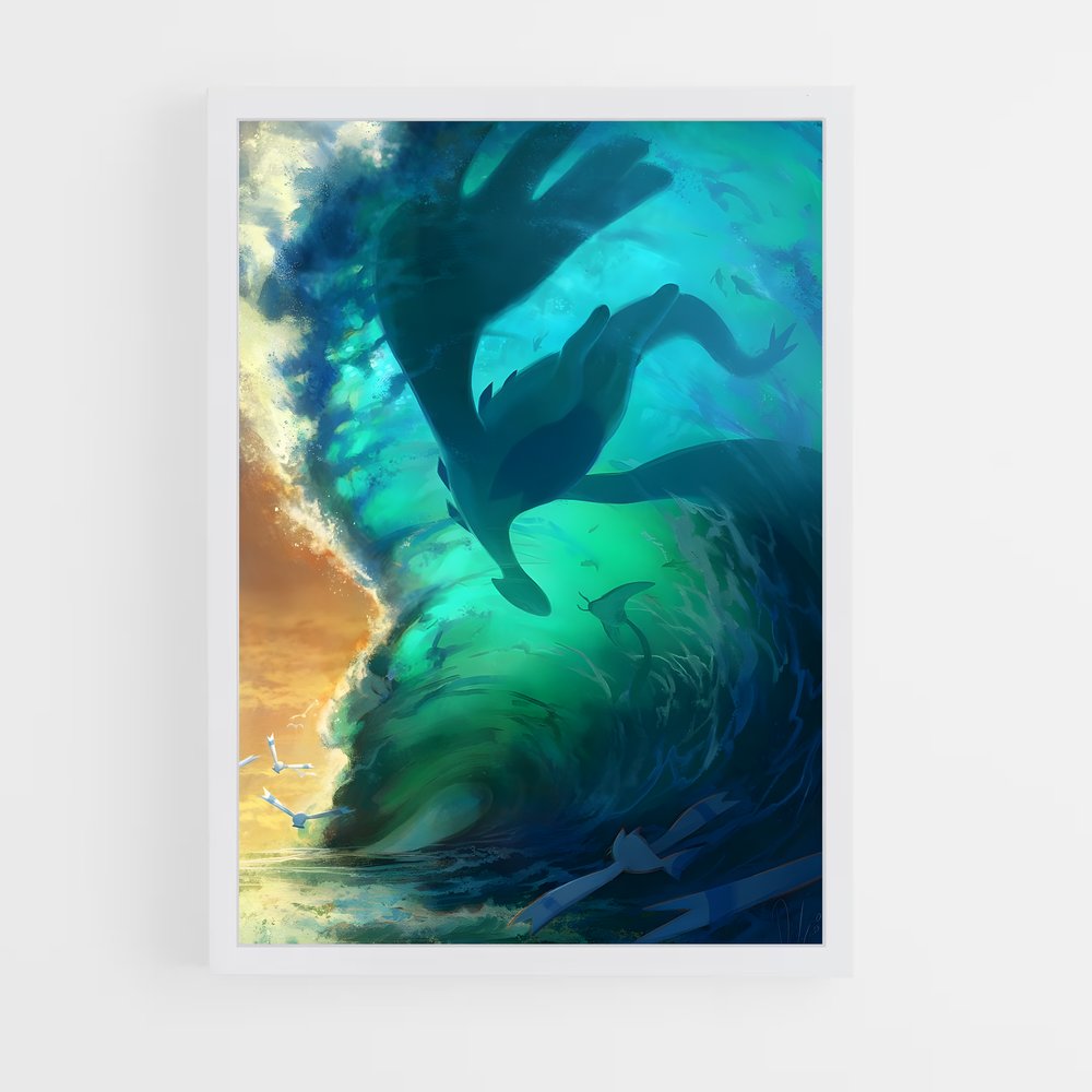 Poster Lugia esprit – affiche Pokemon (vue 3)
