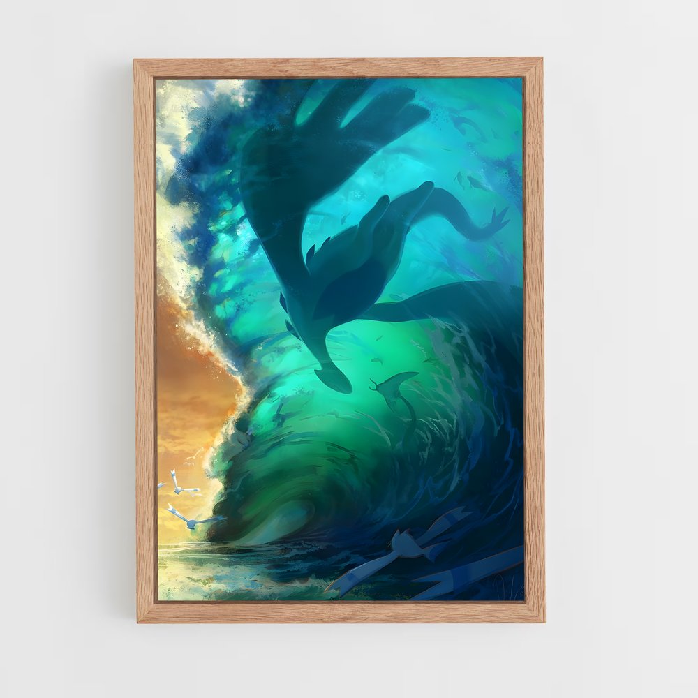 Poster Lugia esprit – affiche Pokemon (vue 4)