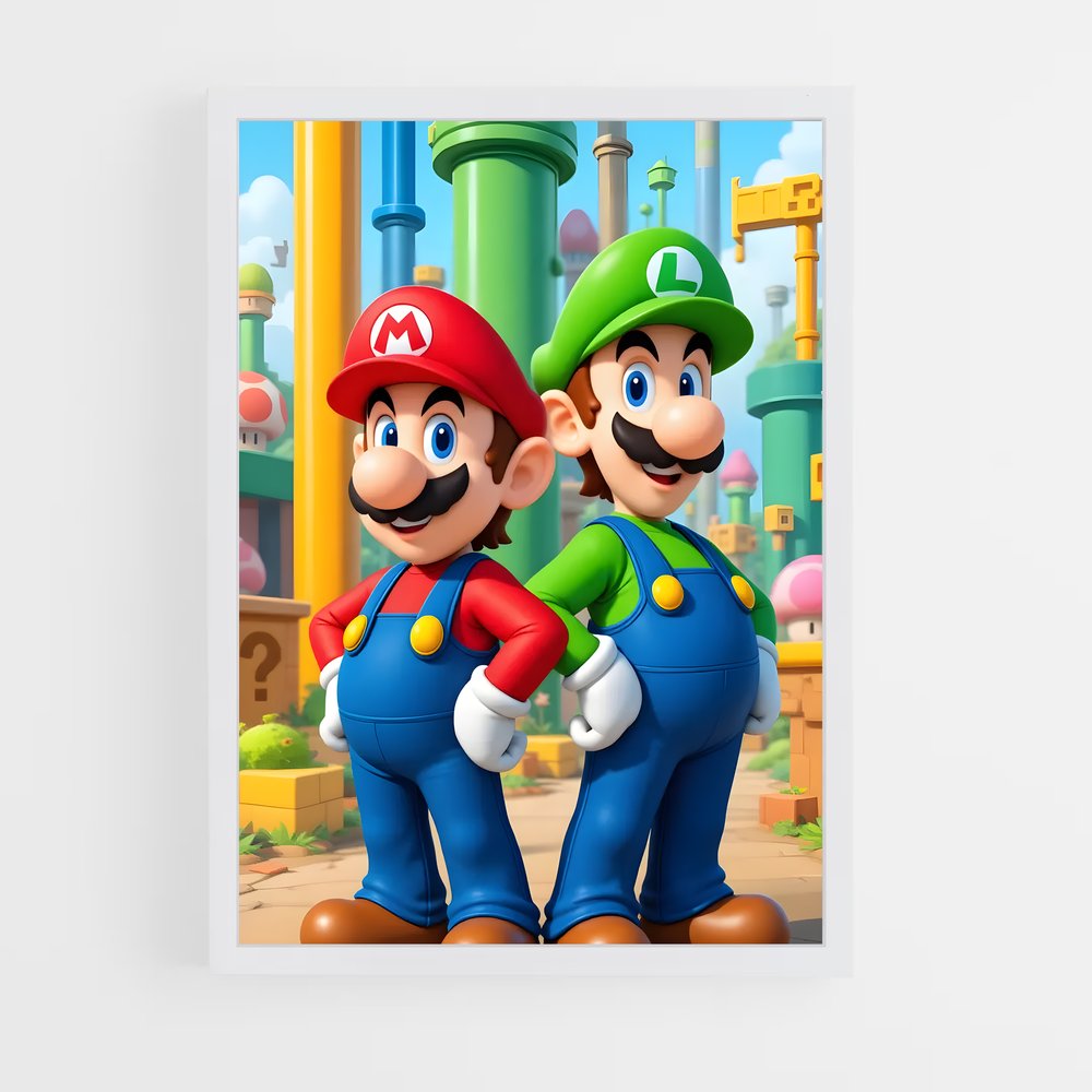 Poster L'Aventure au Château – affiche Mario (vue 3)