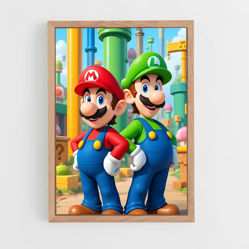 Poster L'Aventure au Château – affiche Mario (vue 4)