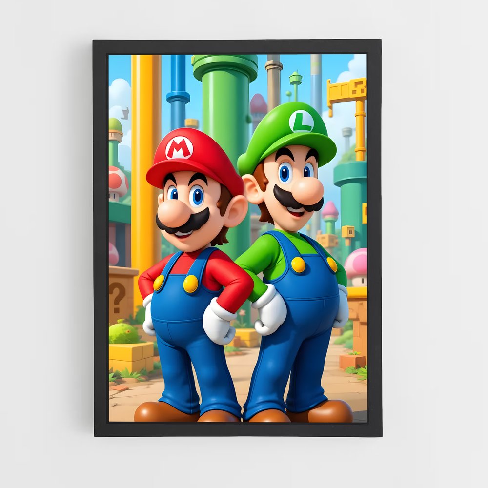 Poster L'Aventure au Château – affiche Mario (vue 2)