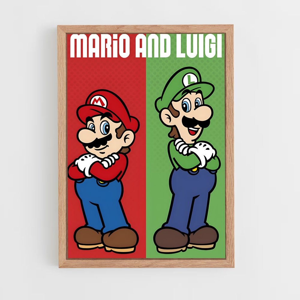 Poster Brothers in Adventure – affiche Mario (vue 4)