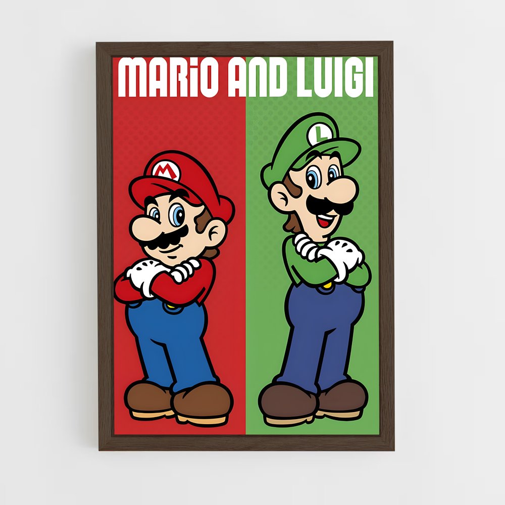 Poster Brothers in Adventure – affiche Mario (vue 5)