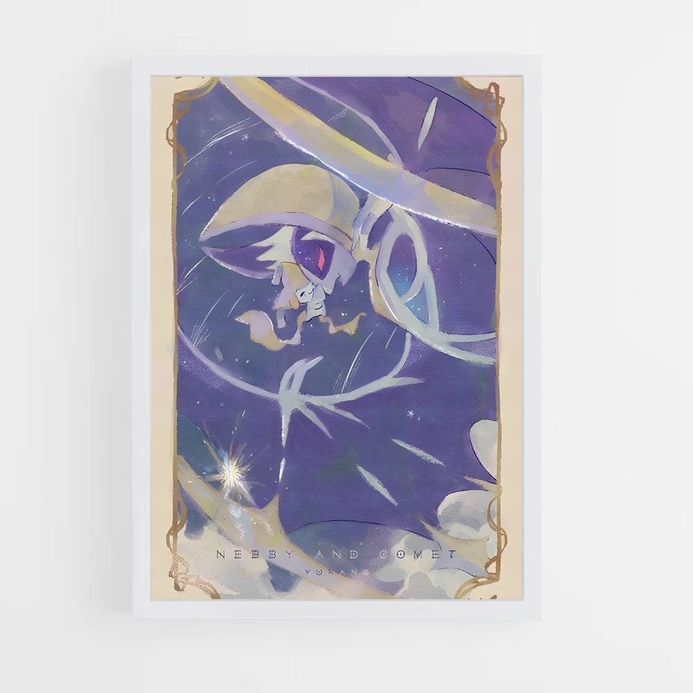 Poster L'Élégance Pourpre – affiche Pokemon (vue 3)