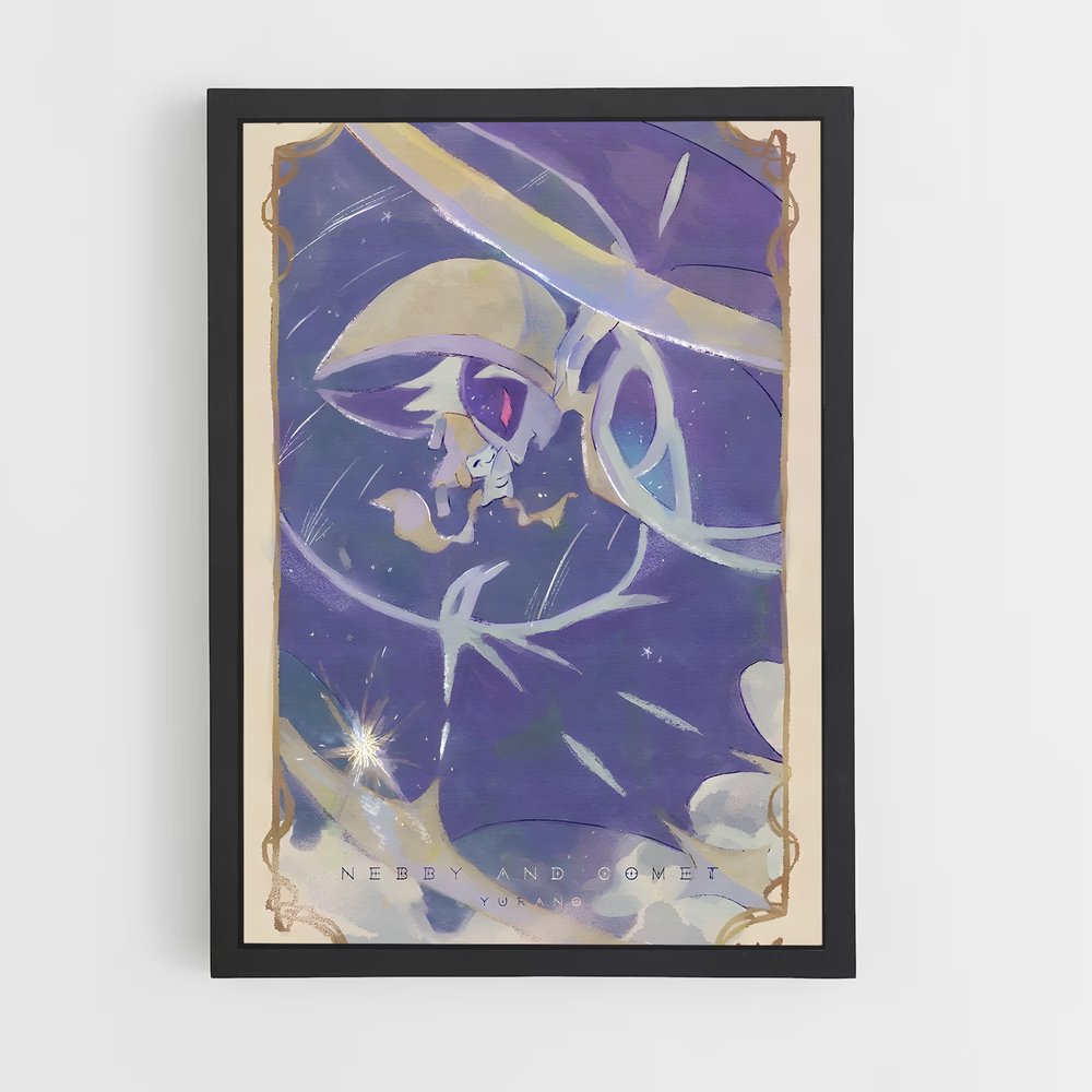 Poster L'Élégance Pourpre – affiche Pokemon (vue 2)