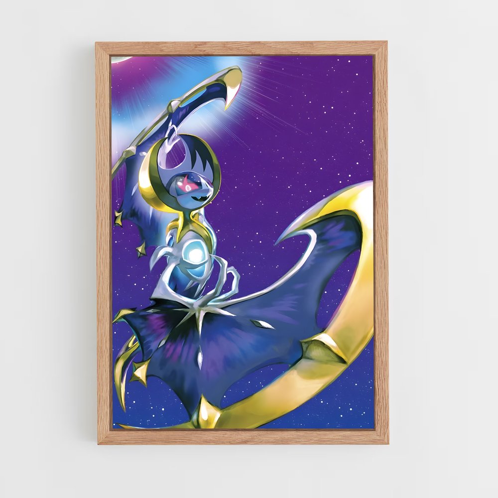 Poster L'Envol de Lunala – affiche Pokemon (vue 4)