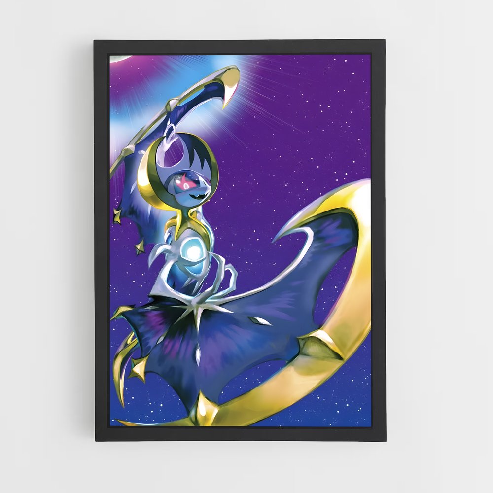 Poster L'Envol de Lunala – affiche Pokemon (vue 2)