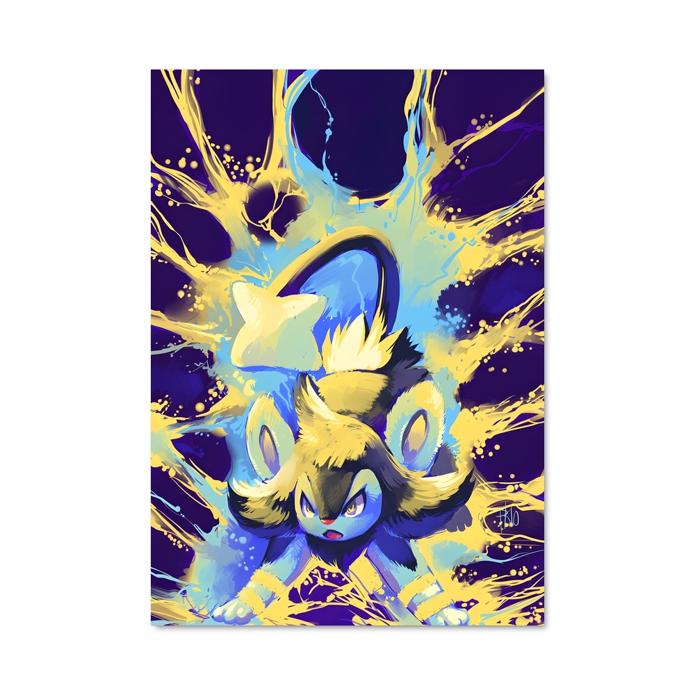 Poster Pikachu Aquarelle – affiche Pokemon