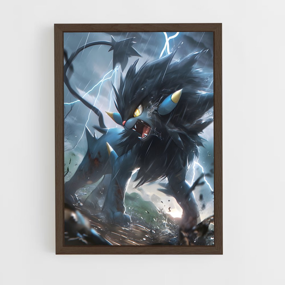 Poster Luxray nuit – affiche Pokemon (vue 5)