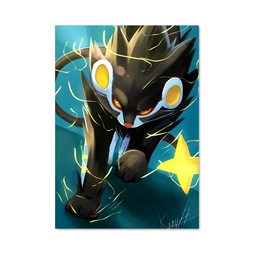 Poster Félins Éclatants – affiche Pokemon