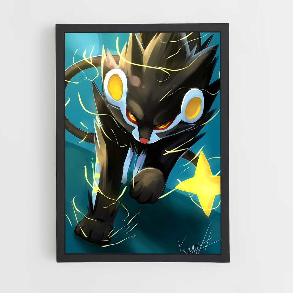 Poster Félins Éclatants – affiche Pokemon (vue 2)