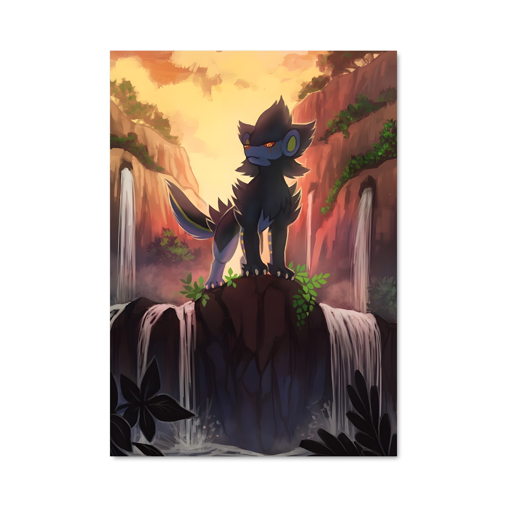 Poster Loup des Cascades – affiche Pokemon