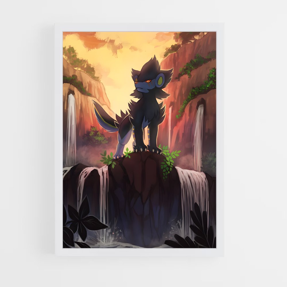 Poster Loup des Cascades – affiche Pokemon (vue 3)