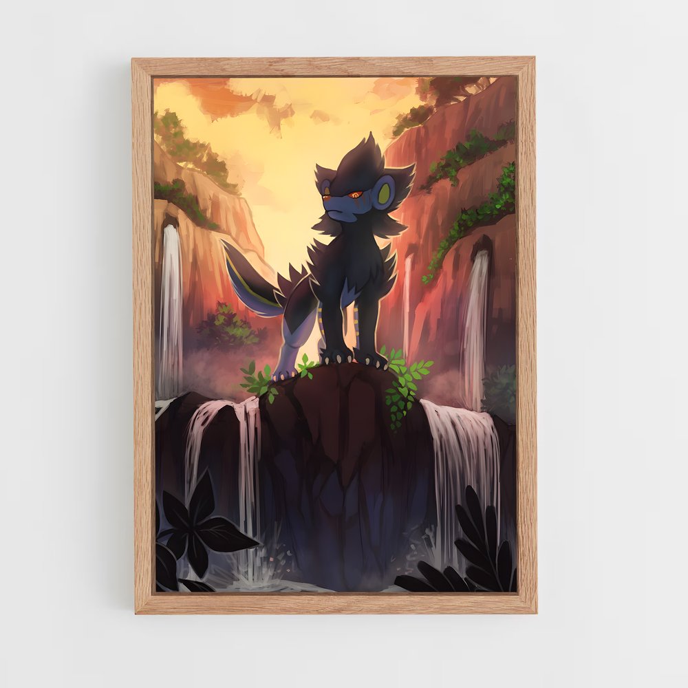 Poster Loup des Cascades – affiche Pokemon (vue 4)