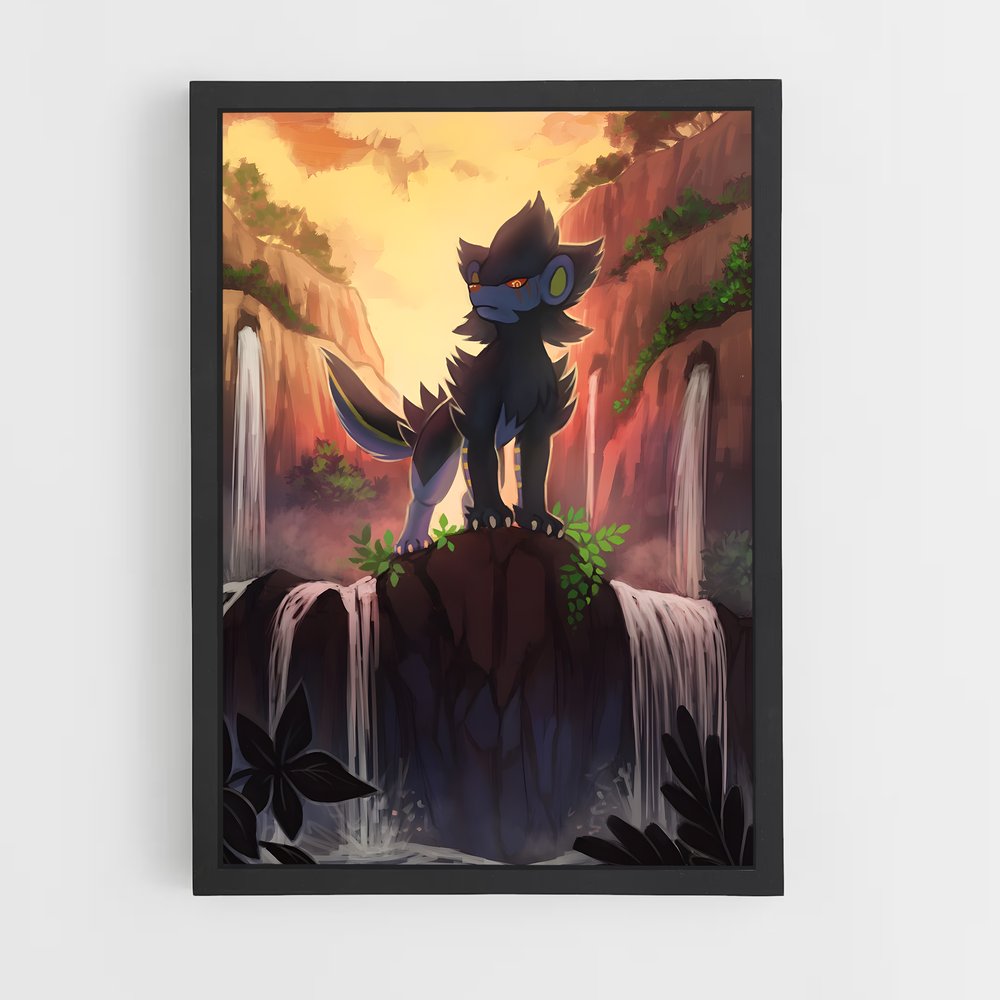 Poster Loup des Cascades – affiche Pokemon (vue 2)